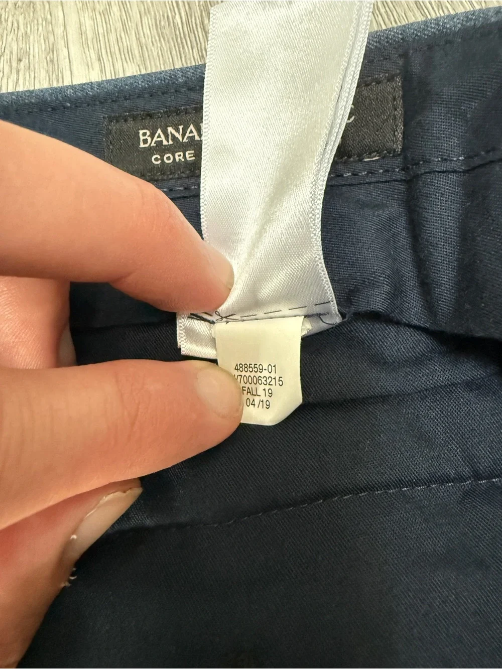 Banana Republic 31 x 30 Gray/Blue Core Temp Non-Iron Slim Fit Mens Dress Pants